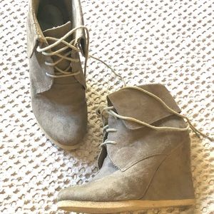Suede booties size 9.5
